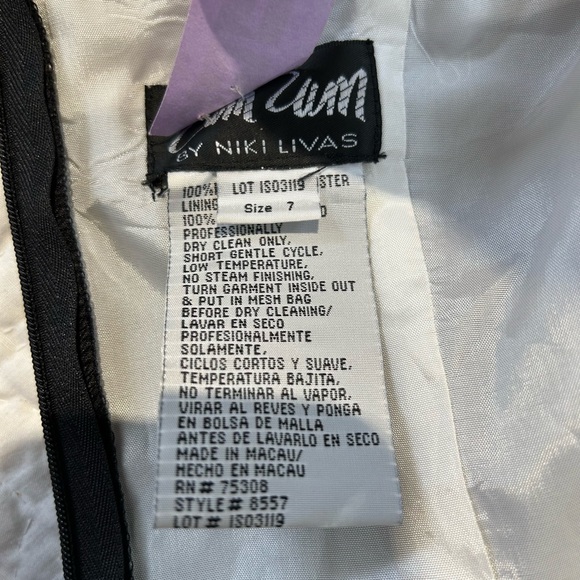 🌷SOLD🌷 Vintage Zum Zum Dress 🖤🤍 - Picture 8 of 8